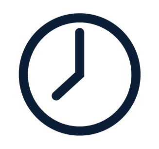 Clock Icon blue